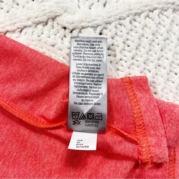 NWT C9 Champion Athletic Top Peekaboo Back Shirt Coral XXL - Picture 11 of 14